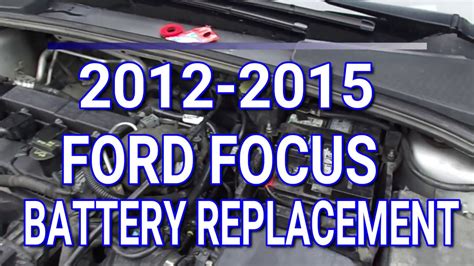 2009 ford focus battery junction box replacement|Ford Focus battery reset.